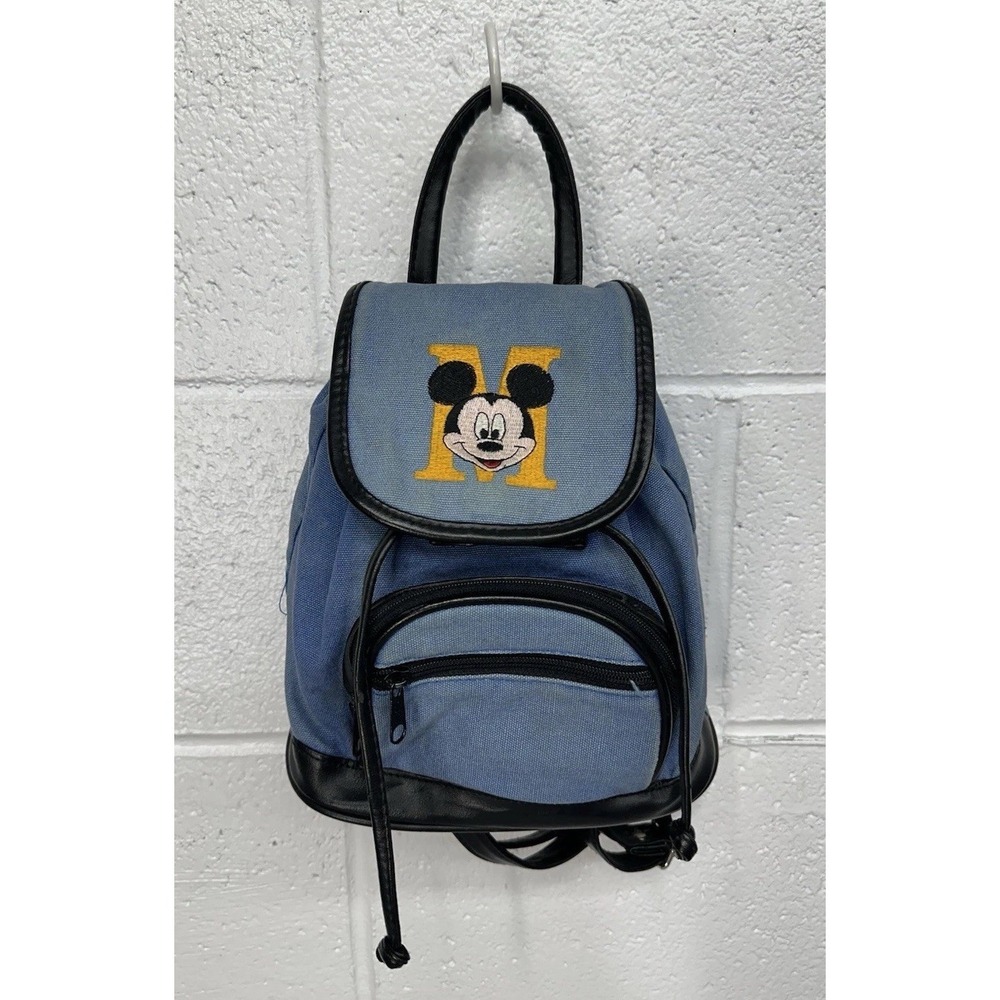 VTG Mickey Unlimited Embroidered Convertible Mini Backpack Bag
